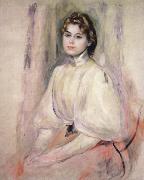 Pierre Renoir Young Woman Seated oil painting on canvas